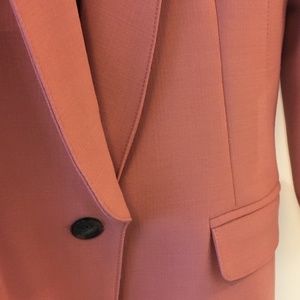 Smythe pink long shawl lapel blazer, size 10